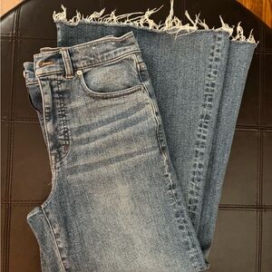 Madewell flared wide leg jeans